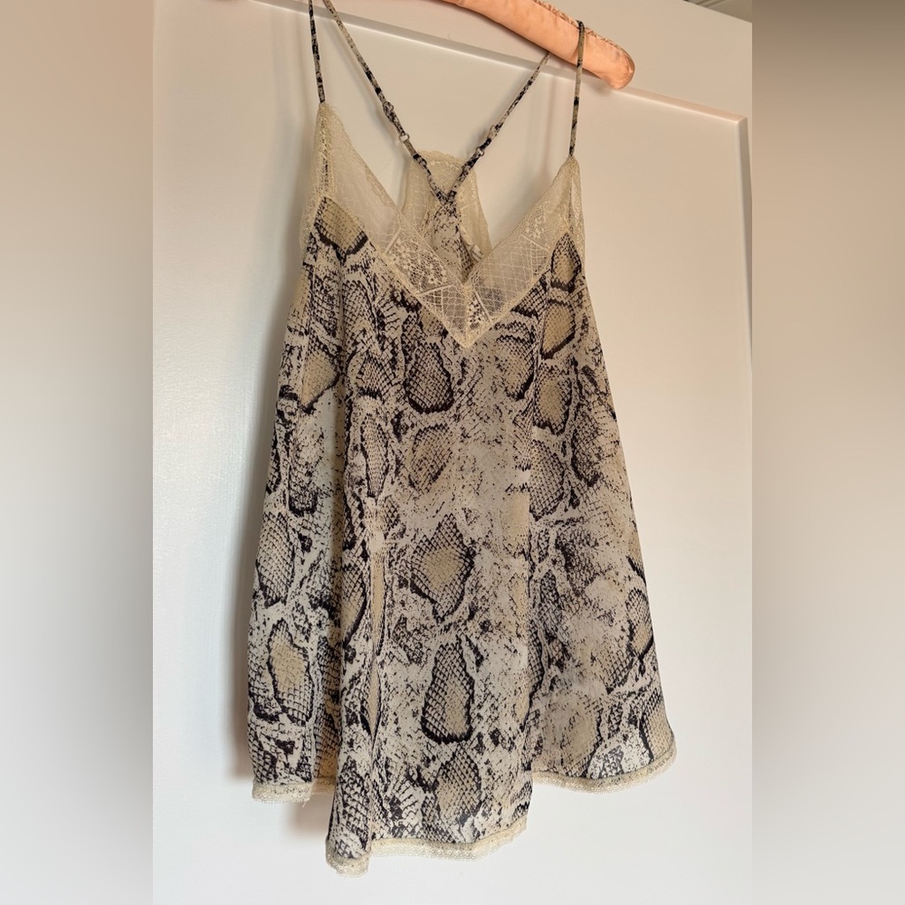 Lovestitch Black and Cream Lace Cami